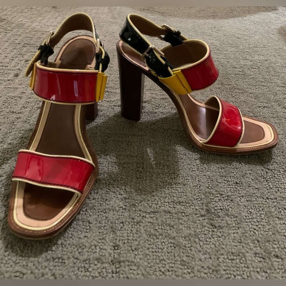 Prada Patent Leather high heel sandal